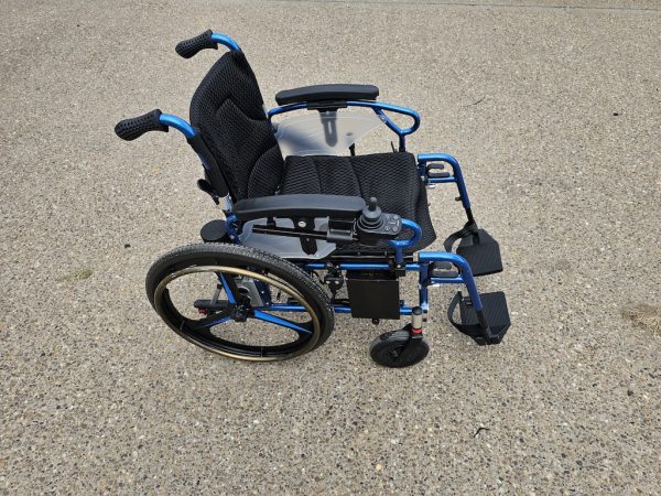 Foldawheel PW-800AX lightweight folding 4mph electric wheelchair