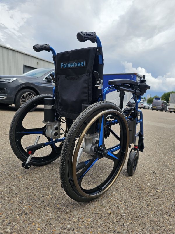 Foldawheel PW-800AX lightweight folding 4mph electric wheelchair - Image 3