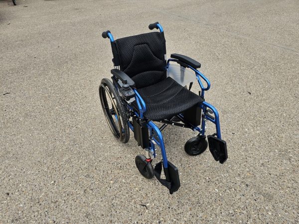 Foldawheel PW-800AX lightweight folding 4mph electric wheelchair - Image 2