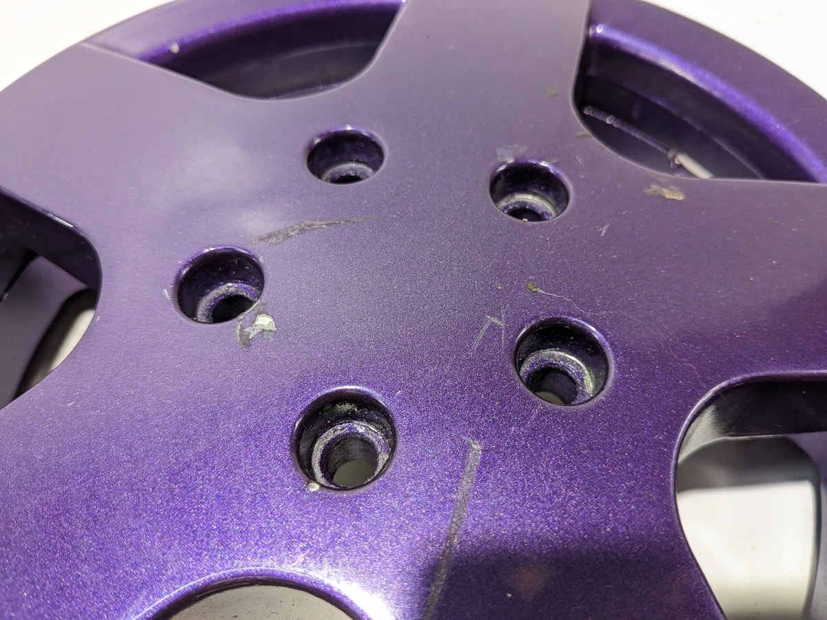 Invacare TDX SP2 drive wheel rim purple part electric mobility wheelchair powerchair scooter - Image 4