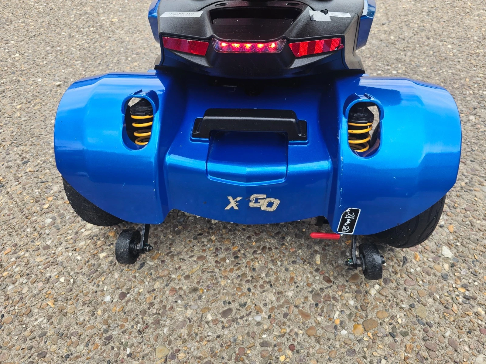 CareCo XGo Pinnacle blue 4mph electric mobility scooter