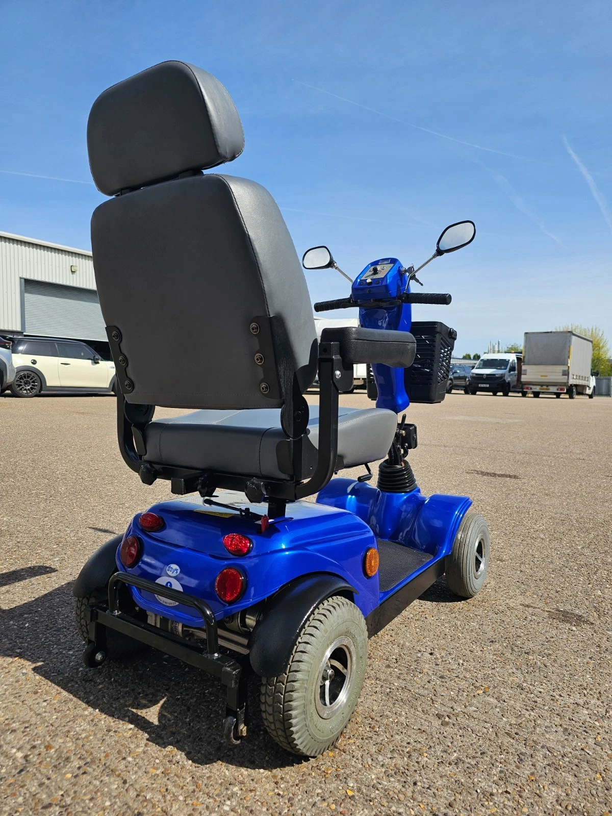Days Strider 4mph blue electric road mobility scooter