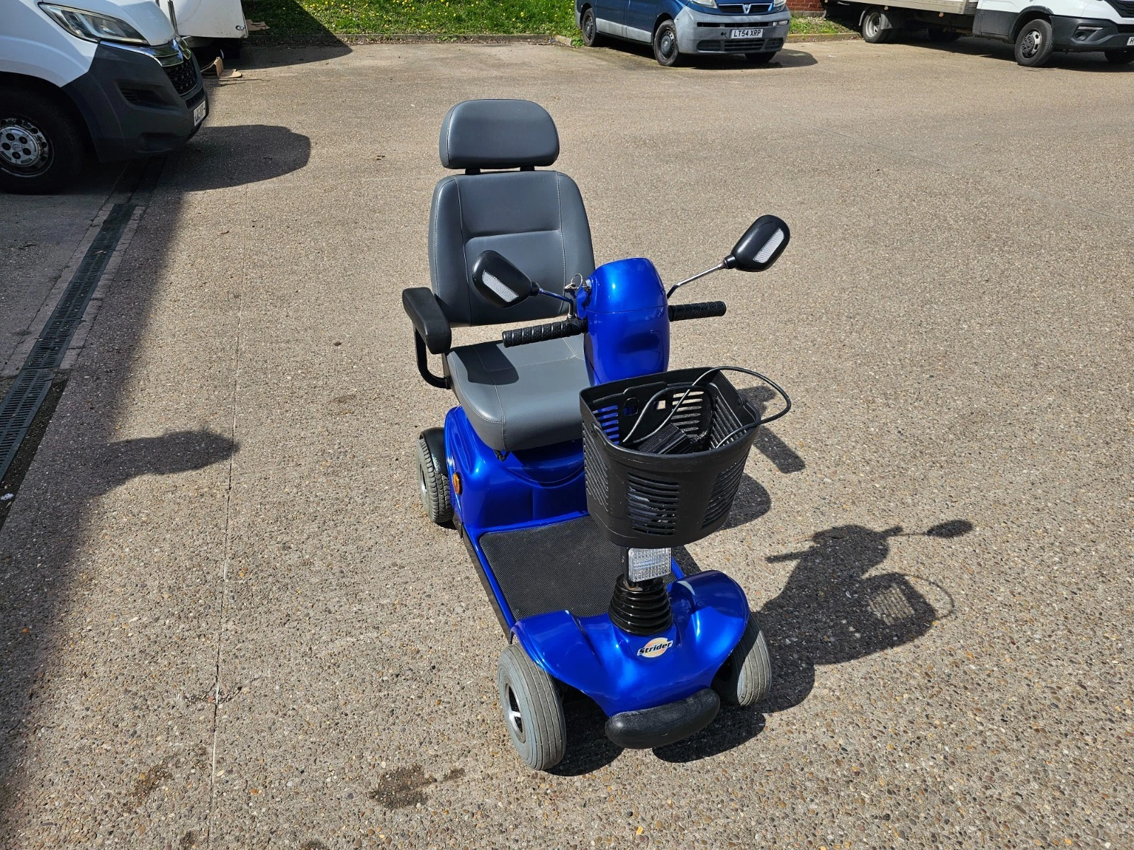 Days Strider 4mph blue electric road mobility scooter