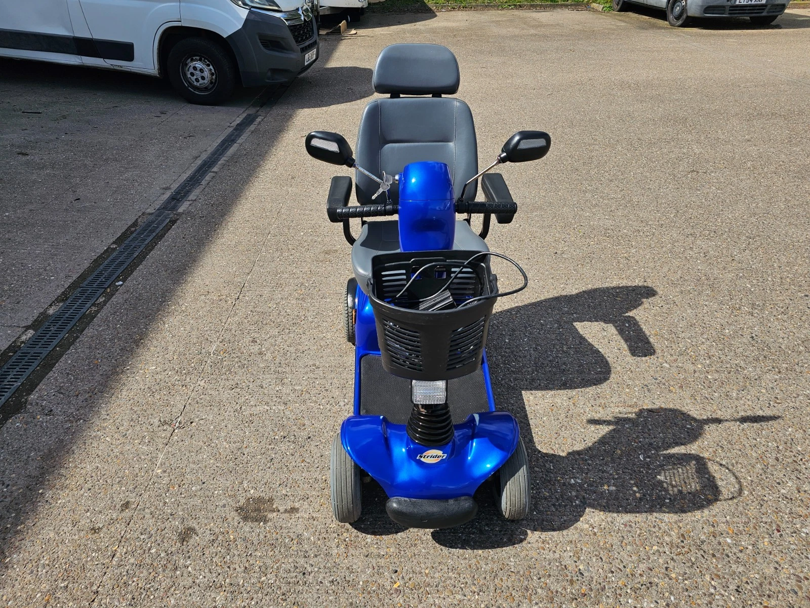 Days Strider 4mph blue electric road mobility scooter