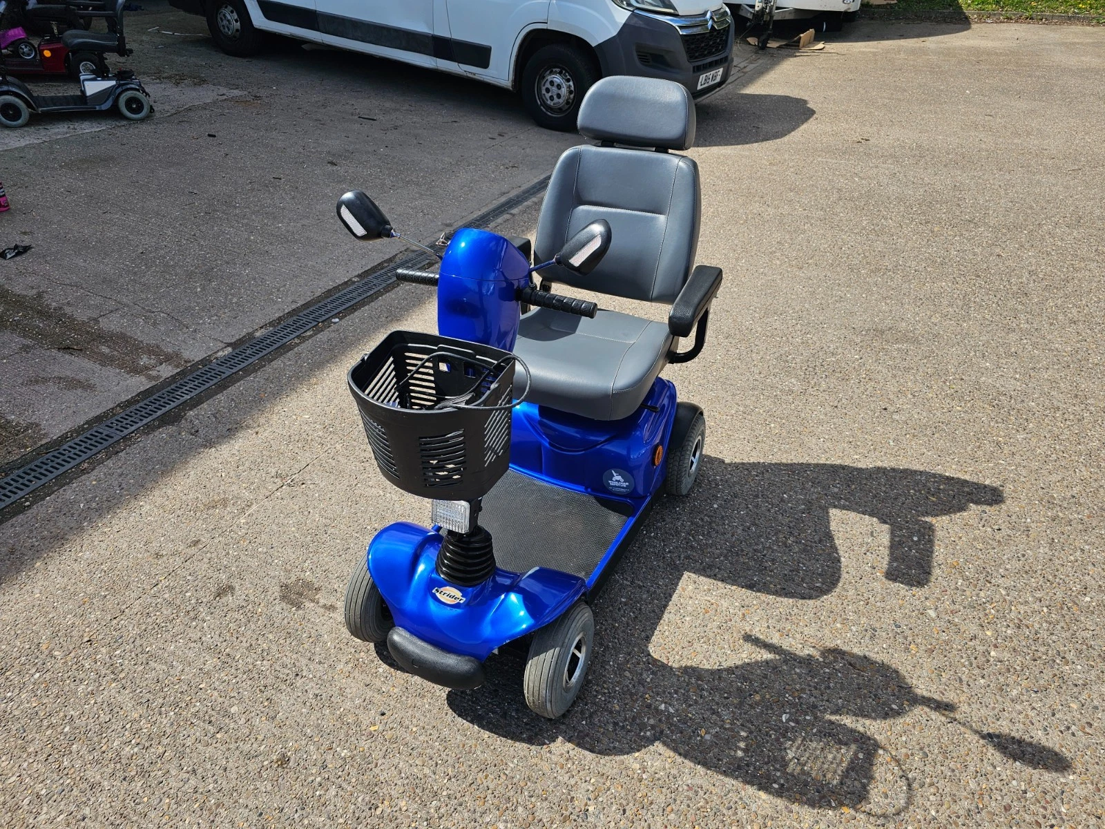 Days Strider 4mph blue electric road mobility scooter