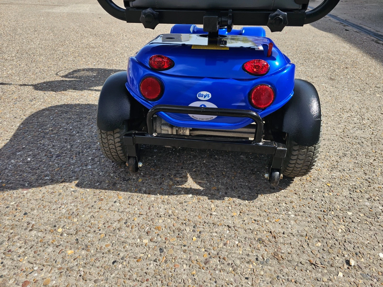 Days Strider 4mph blue electric road mobility scooter