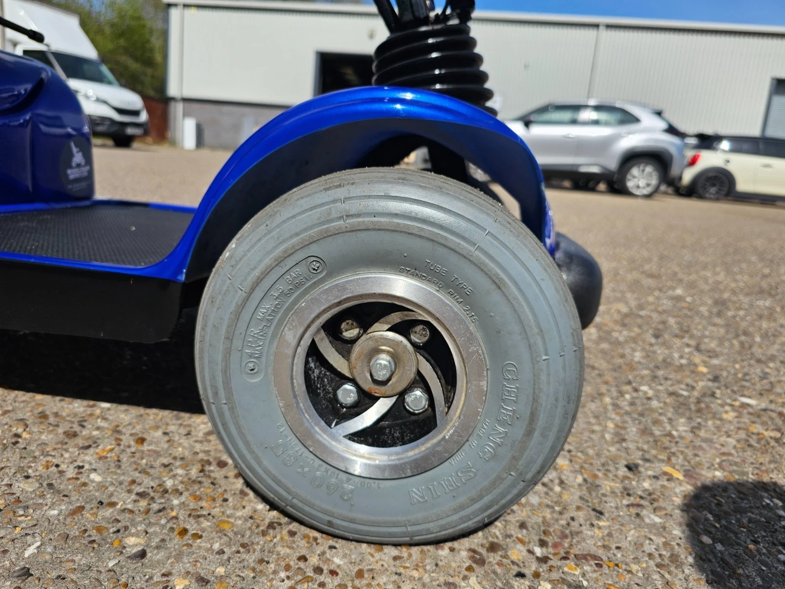 Days Strider 4mph blue electric road mobility scooter