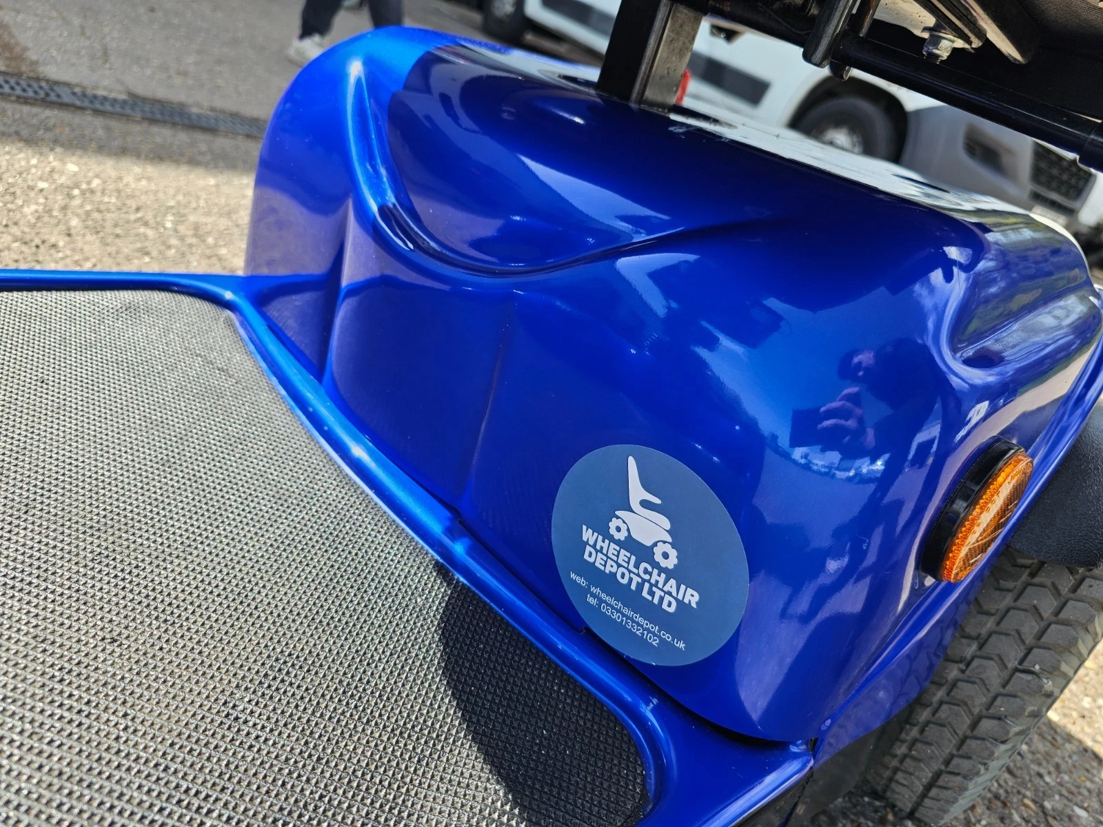 Days Strider 4mph blue electric road mobility scooter