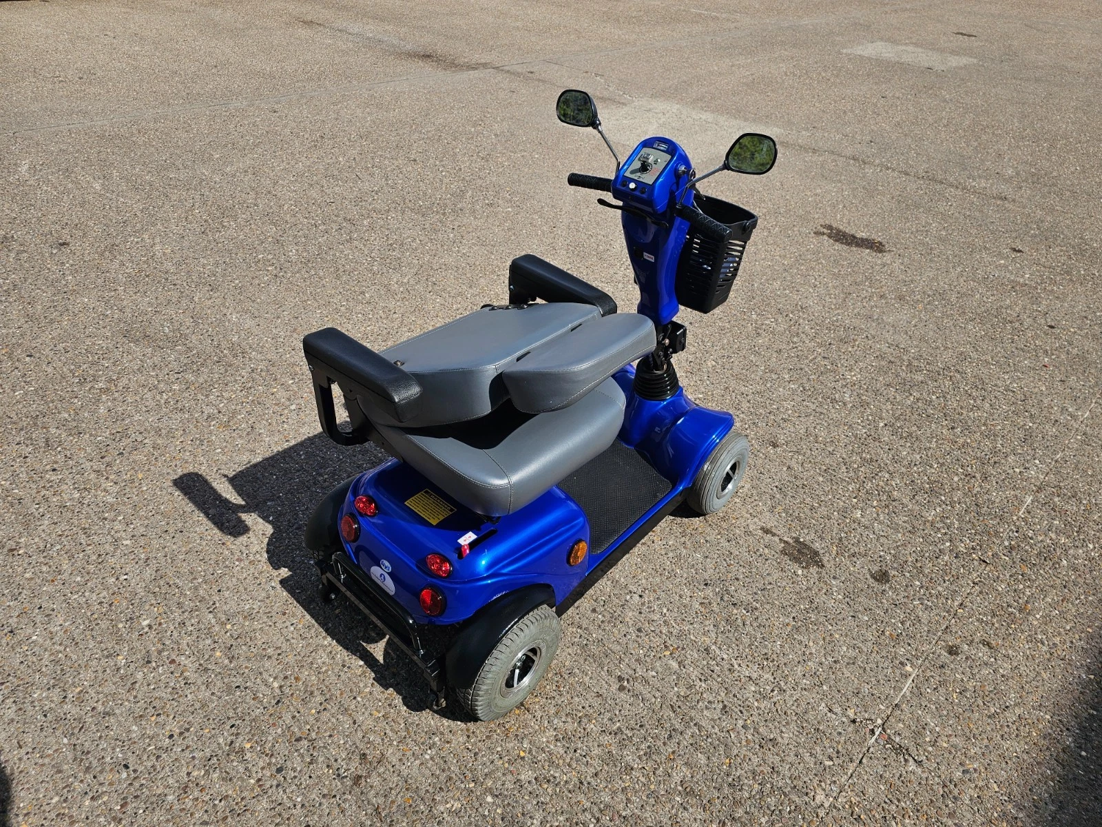 Days Strider 4mph blue electric road mobility scooter